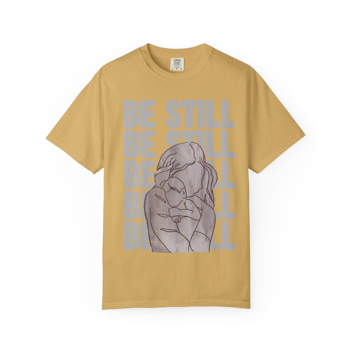 Be Still in Motherhood T-Shirt — Balancer of Chores + Cuddles, Messes + Magic