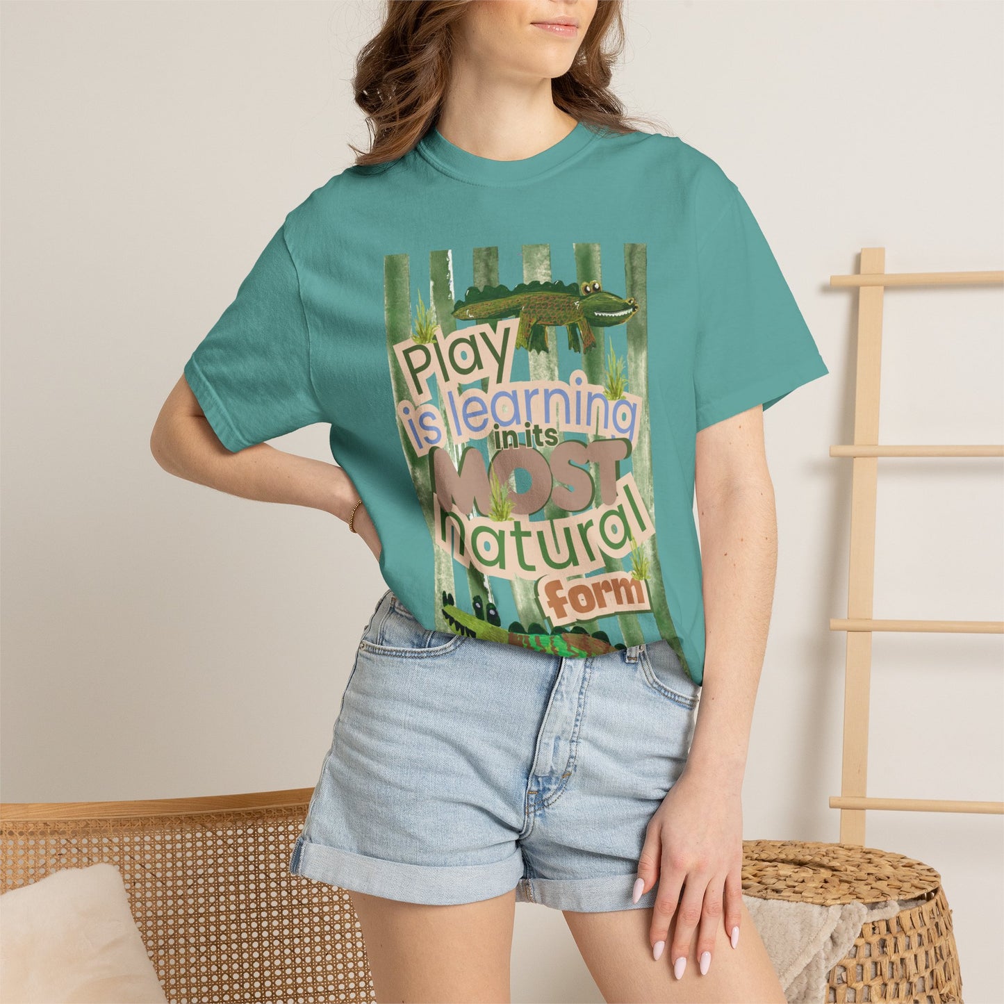 CUSTOM SHIRT FOR IVY LEAGUE ELC Play Is Learning T-Shirt — "Play is Learning the Most Natural Form" Preschool Teacher Tee