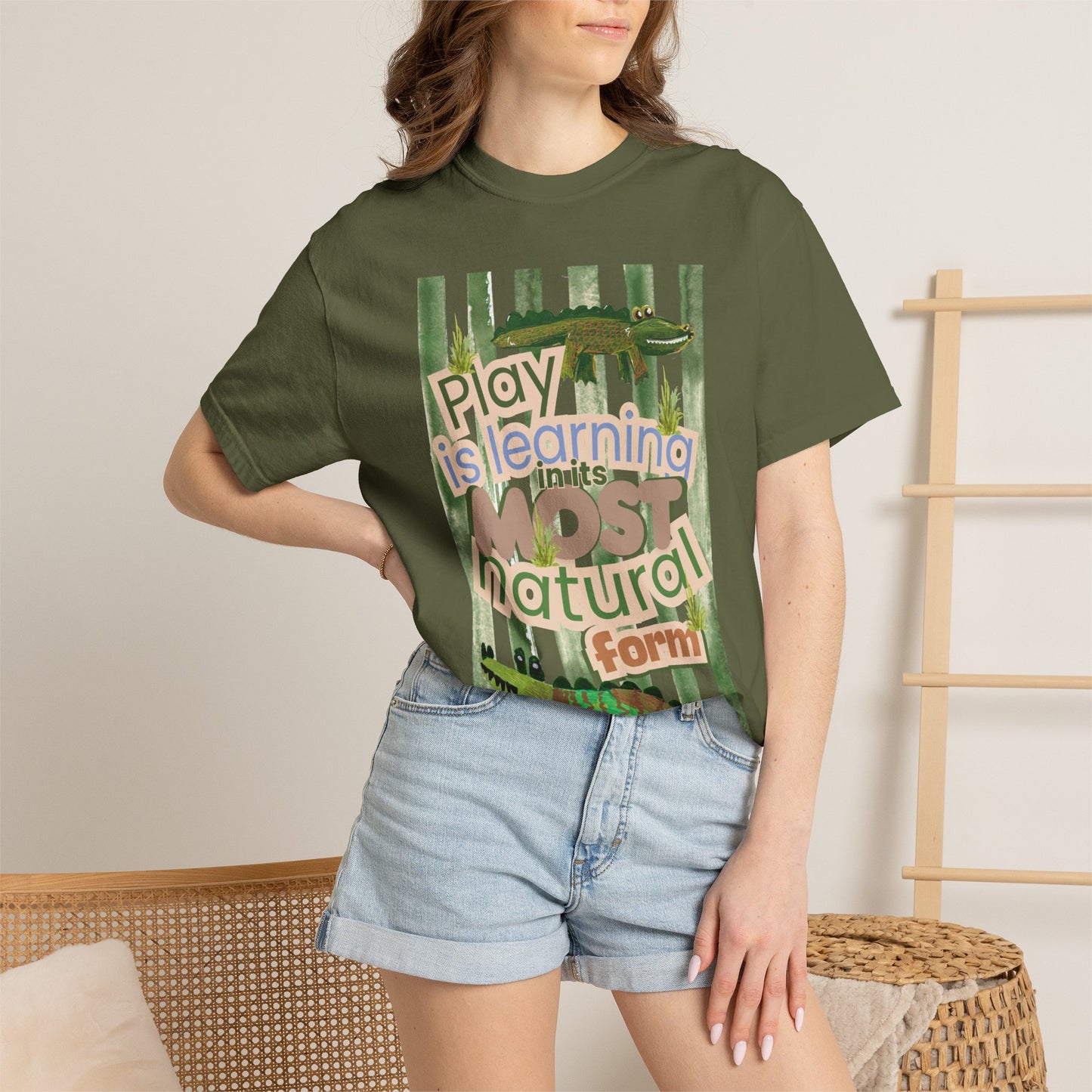 CUSTOM SHIRT FOR IVY LEAGUE ELC Play Is Learning T-Shirt — "Play is Learning the Most Natural Form" Preschool Teacher Tee