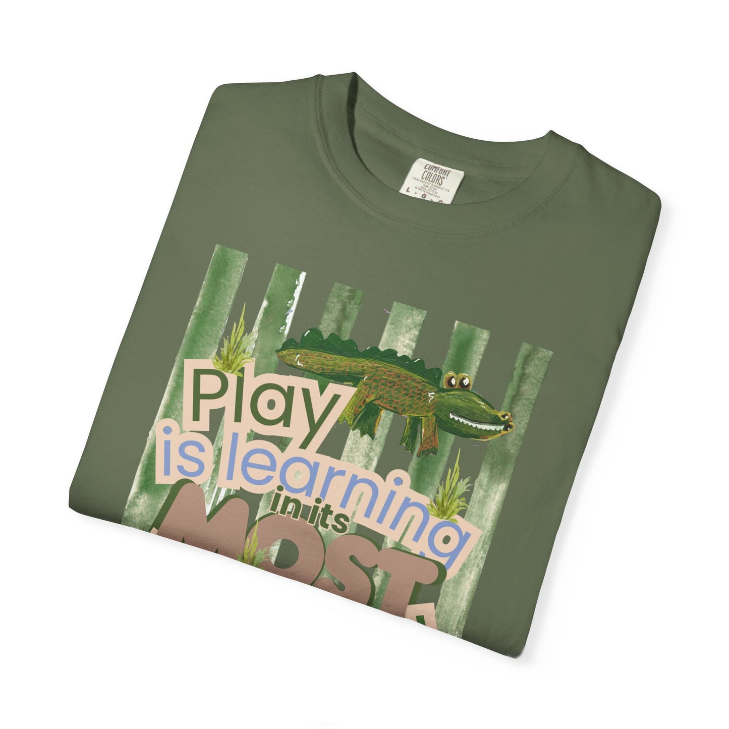 CUSTOM SHIRT FOR IVY LEAGUE ELC Play Is Learning T-Shirt — "Play is Learning the Most Natural Form" Preschool Teacher Tee