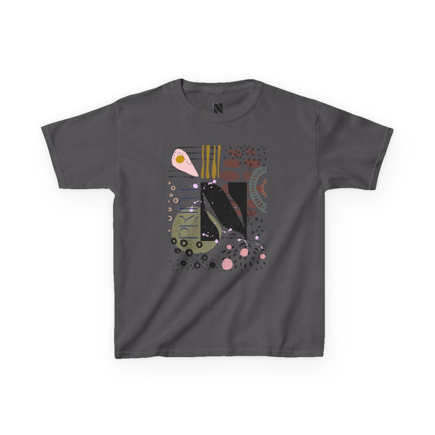 Kids Play All Day Print Narrative Brand Tee