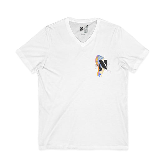 Unisex Jersey Short Sleeve V-Neck Tee