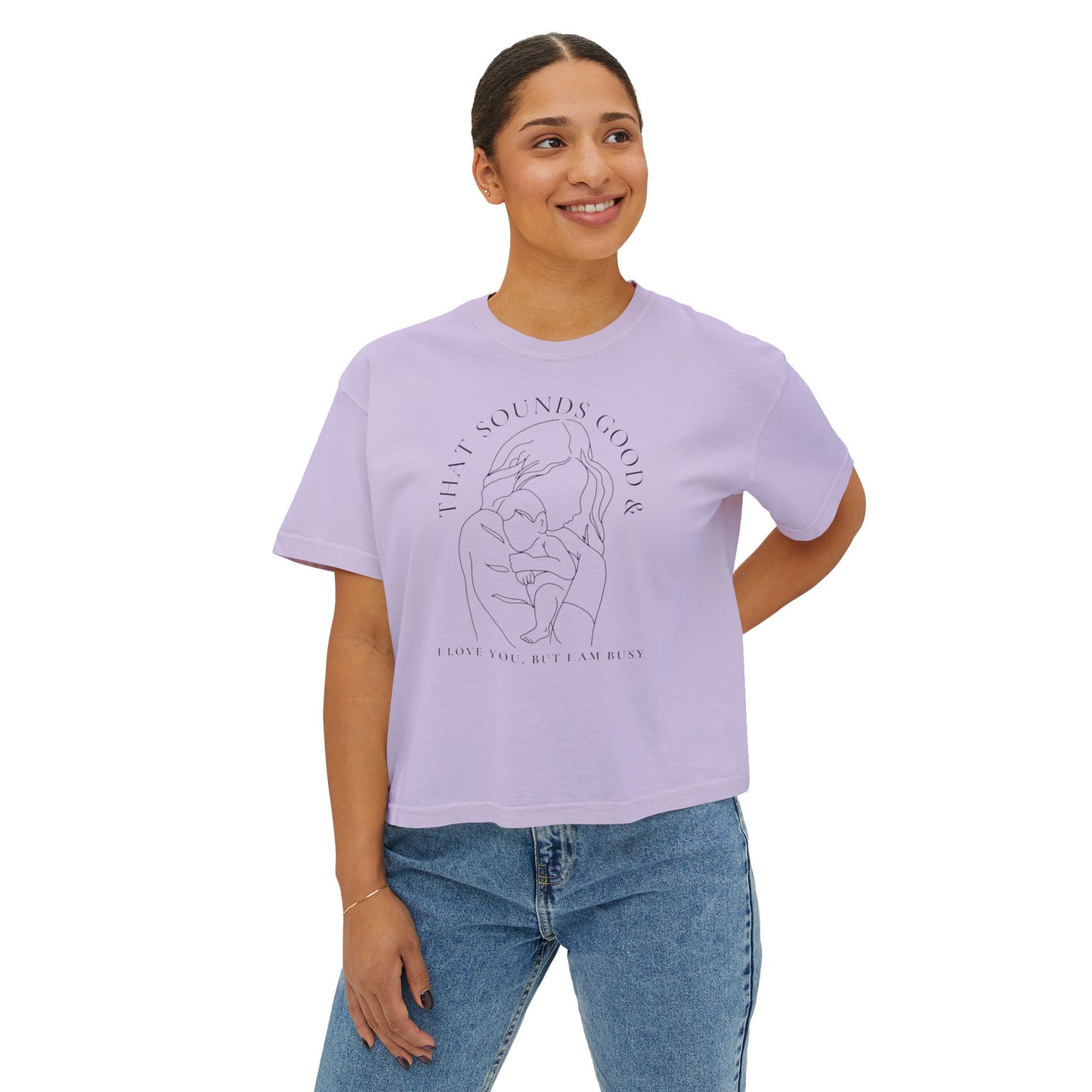 Motherhood Boxy Line Art Tee