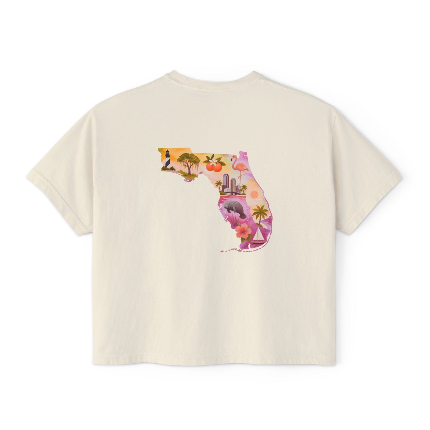 Women's Boxy Florida Tee | FL Cute Tee