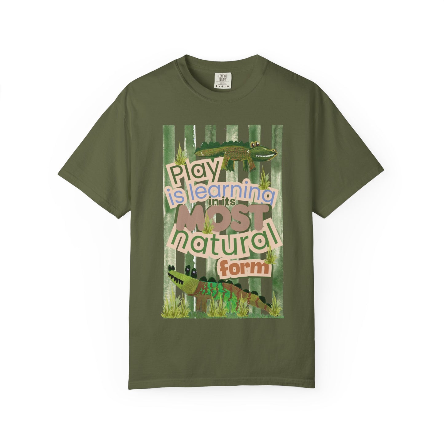 CUSTOM SHIRT FOR IVY LEAGUE ELC Play Is Learning T-Shirt — "Play is Learning the Most Natural Form" Preschool Teacher Tee