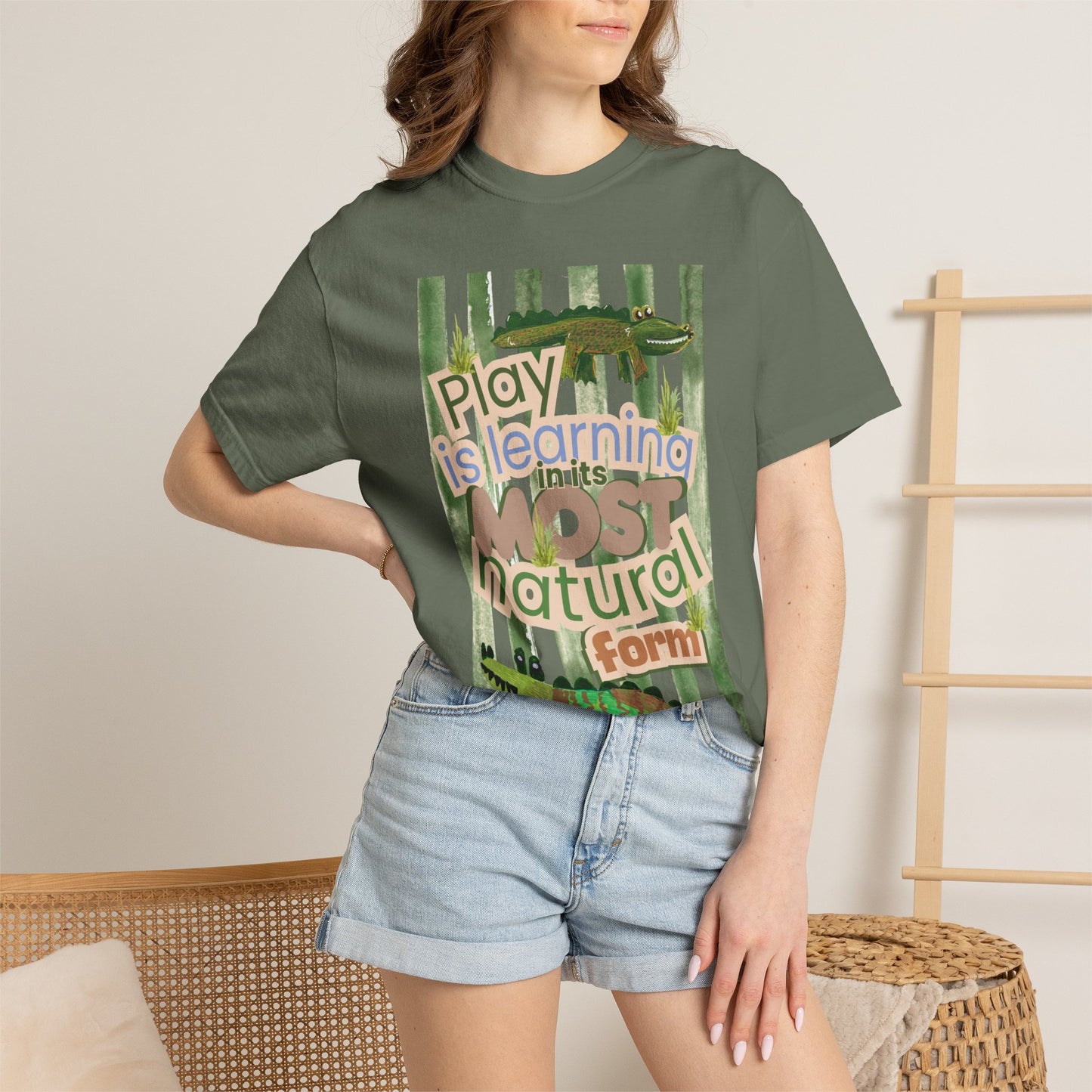 CUSTOM SHIRT FOR IVY LEAGUE ELC Play Is Learning T-Shirt — "Play is Learning the Most Natural Form" Preschool Teacher Tee
