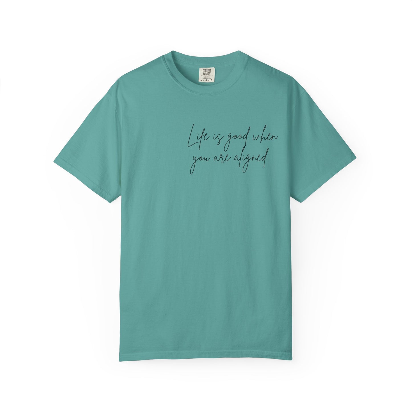 Life is better when your aligned | Floral Spine Tee | Cute Line Art Tee
