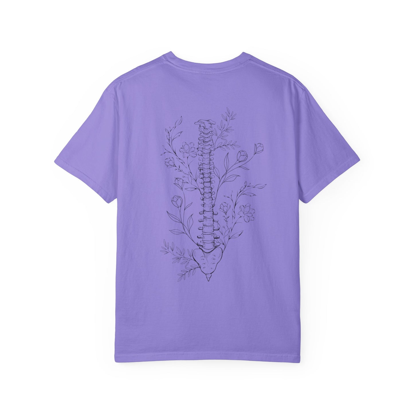 Life is better when your aligned | Floral Spine Tee | Cute Line Art Tee