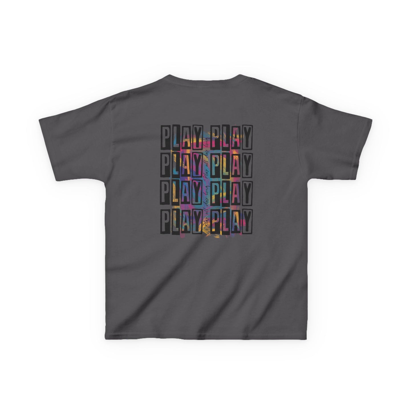Kids Play All Day Print Narrative Brand Tee