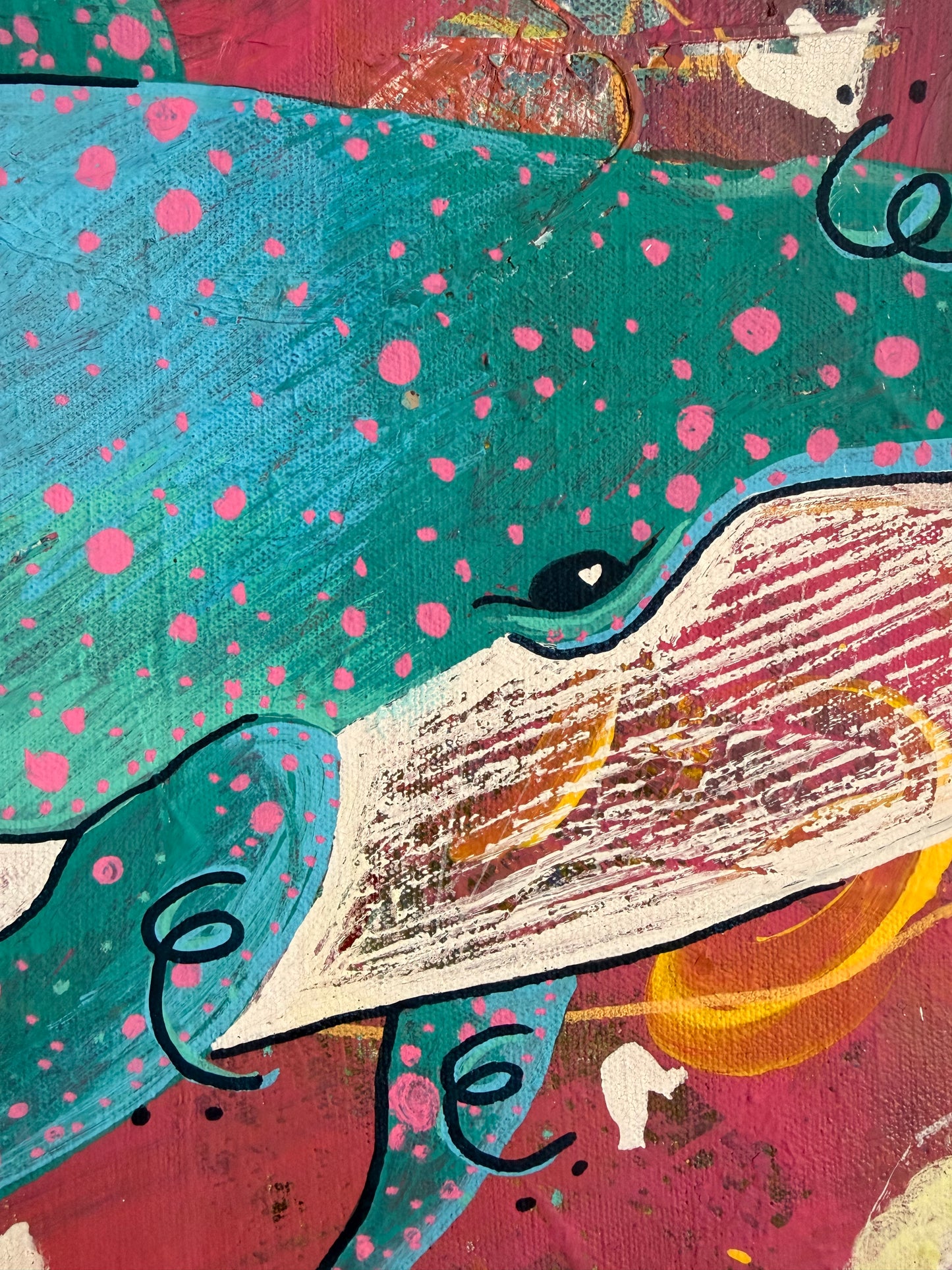 Whales OF The Sky - Original Acrylic Painting