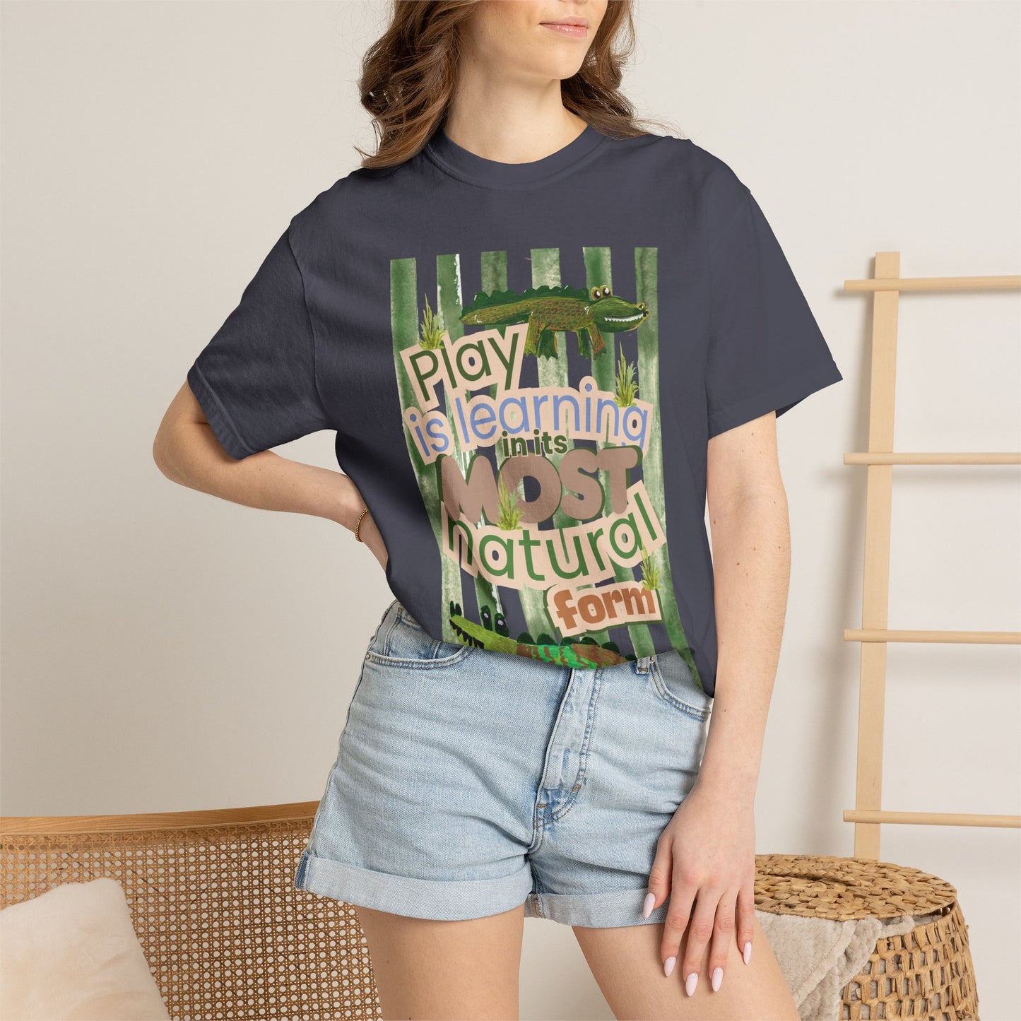 CUSTOM SHIRT FOR IVY LEAGUE ELC Play Is Learning T-Shirt — "Play is Learning the Most Natural Form" Preschool Teacher Tee
