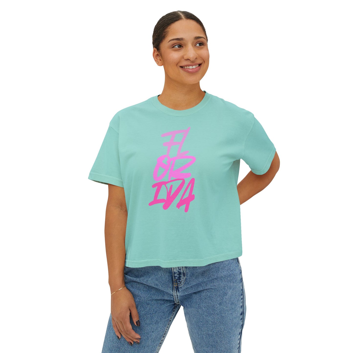 Women's Boxy Florida Tee | FL Cute Tee