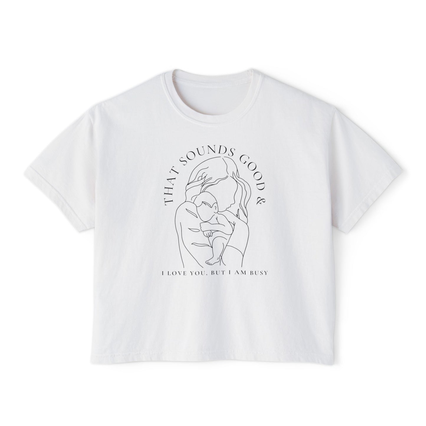 Motherhood Boxy Line Art Tee